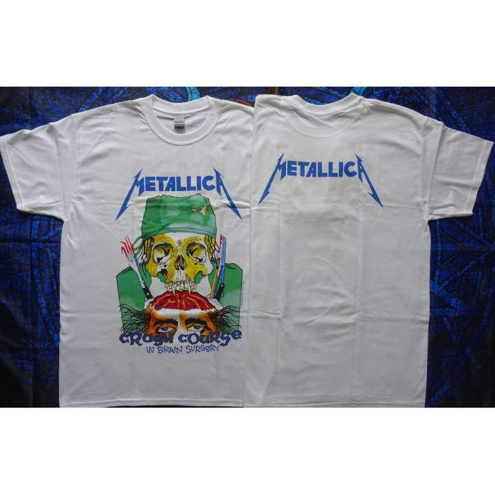 Metallica Crash Course in Brain Surgery Official T-Shirt Real Photo Free Shipping