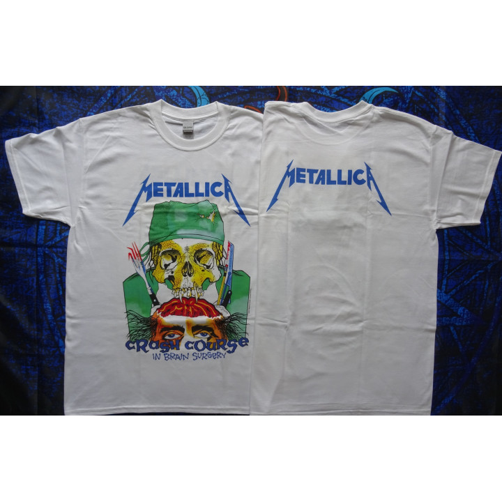 Metallica Crash Course in Brain Surgery Official T-Shirt Real Photo Free Shipping