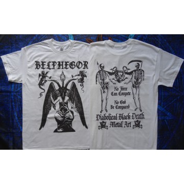 Belphegor Baphomet Free Shipping Official T-Shirt Diabolical Death Black Metal Art Real Photo 