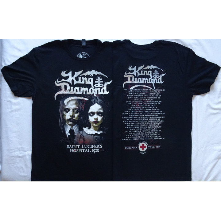 King Diamond Saint Lucifer's European Tour 2025 Saint Lucifer's Hospital 1920 Official T-Shirt