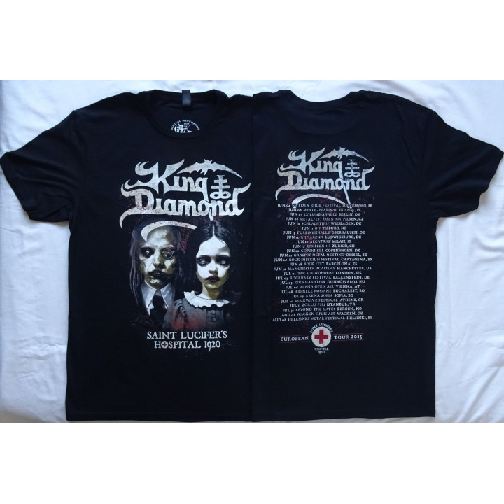King Diamond Saint Lucifer's European Tour 2025 Saint Lucifer's Hospital 1920 Official T-Shirt