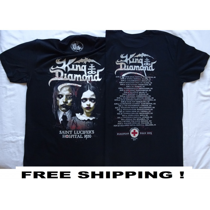 King Diamond Saint Lucifer's European Tour 2025 Saint Lucifer's Hospital 1920 Official T-Shirt Free Shipping