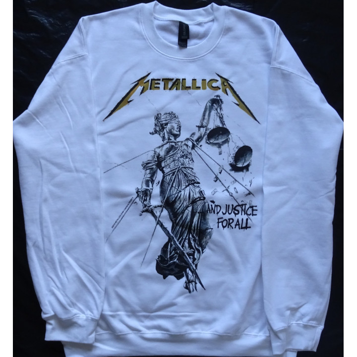 Metallica And Justice For All Official Oversized Crewneck Sweatshirt All Size S - 4XL Real Photo