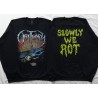 Obituary Slowly We Rot Florida Death Metal Official Oversized Crewneck Sweatshirt Gildan Without a Hood Männer Ohne Kapuze