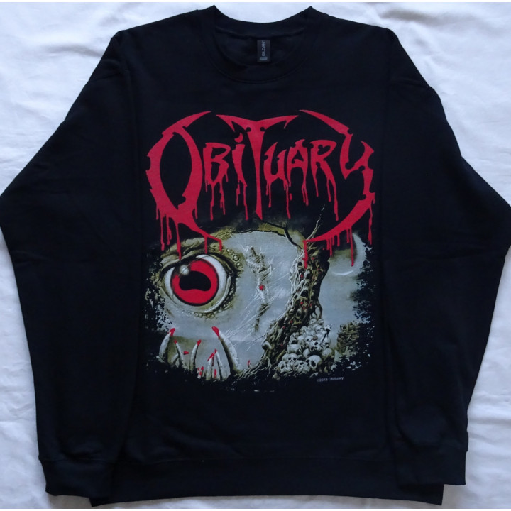 Obituary Cause Of Death Florida Death Metal Official Oversized Crewneck Sweatshirt Gildan Without a Hood Männer Ohne Kapuze