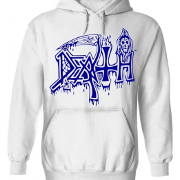 Death Posterized White Pull Over Hoodie New Official Kapuzenjacke All Size Alle Größe Death Metal 