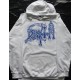 Death Posterized White Pull Over Hoodie New Official Kapuzenjacke All Size Alle Größe Death Metal 