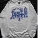 Death Posterized White Crewneck Sweatshirt New Official Pullover All Size Alle Größe Death Metal Real Photo